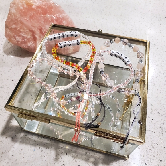 Dark Purple "Name It" Custom Pull-String Bracelet - Picture 9 of 12